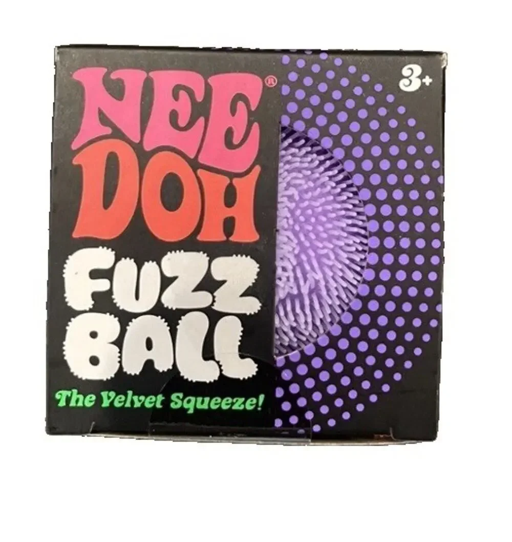Schylling NEEDOH Fuzzball Purple Edition Authentic Factory Sealed Velvet Squeeze